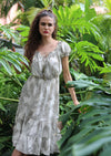 Nalani Tropical Leaves Outline Dress