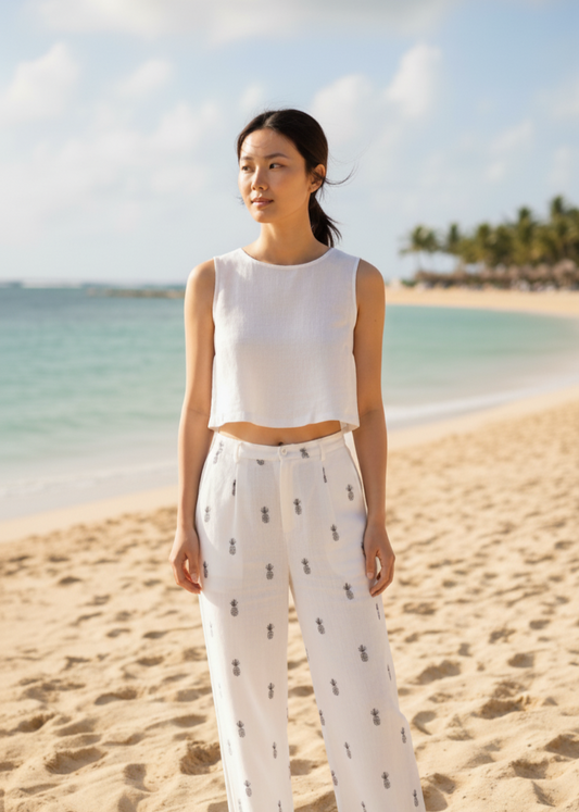Kipi Pineapple Linen Pants