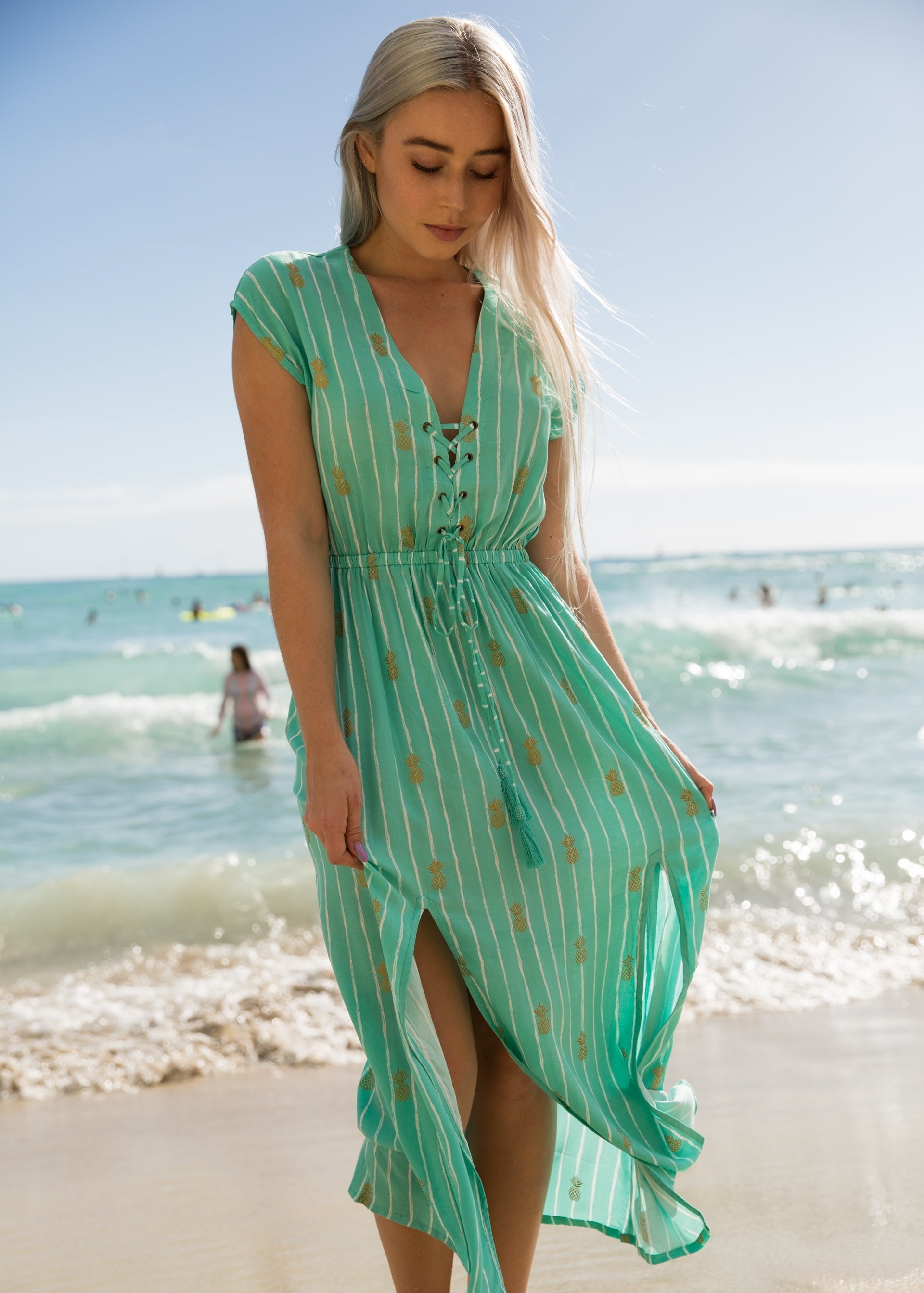 Loha Hawaiian Dress Pineapple Loha Hawaiian Dress Pineapple