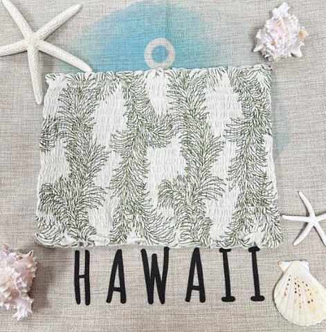 Koa Hawaiian Top Leaves Print