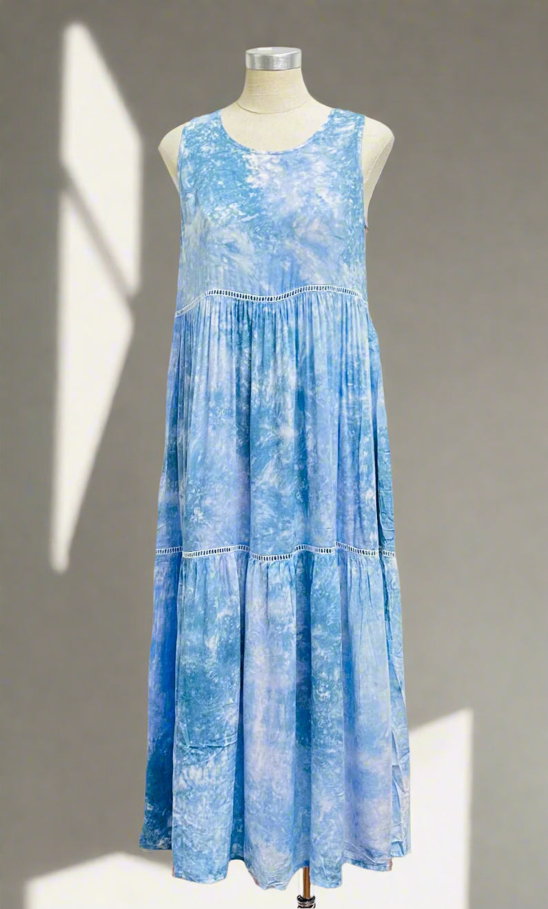 Smoke Long Tie Dye Dress