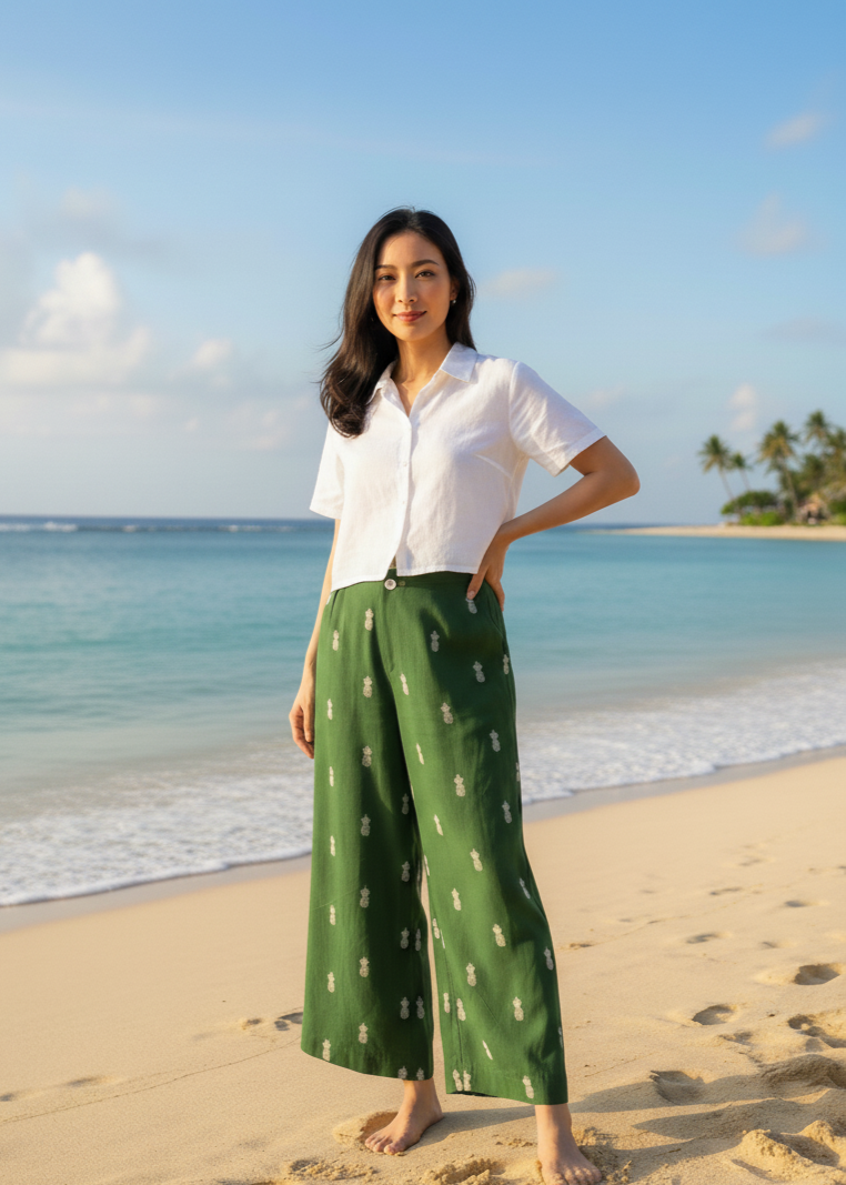 Kipi Pineapple Linen Pants