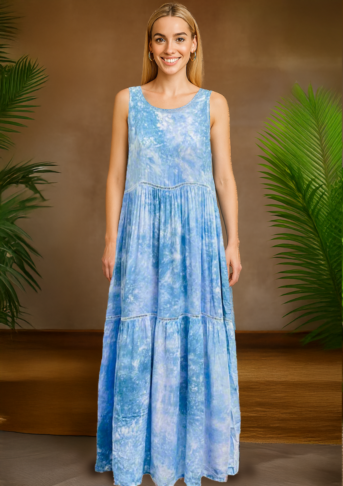 Smoke Long Tie Dye Dress