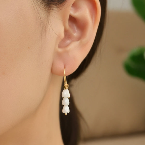 3VC Pikake earrings (mother of pearl) 14K gold filled