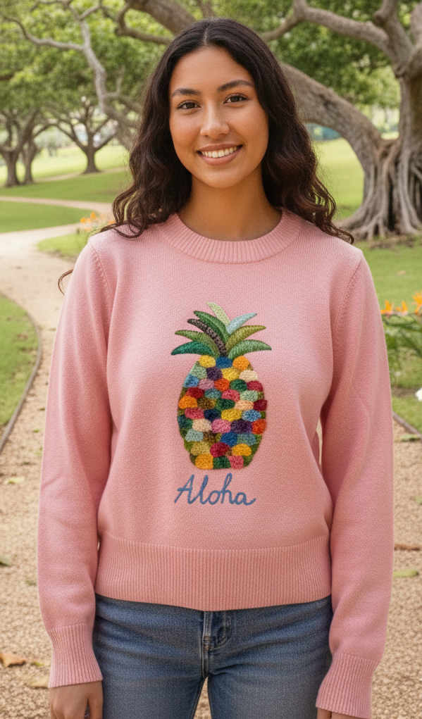 Pineapple Knit Sweater