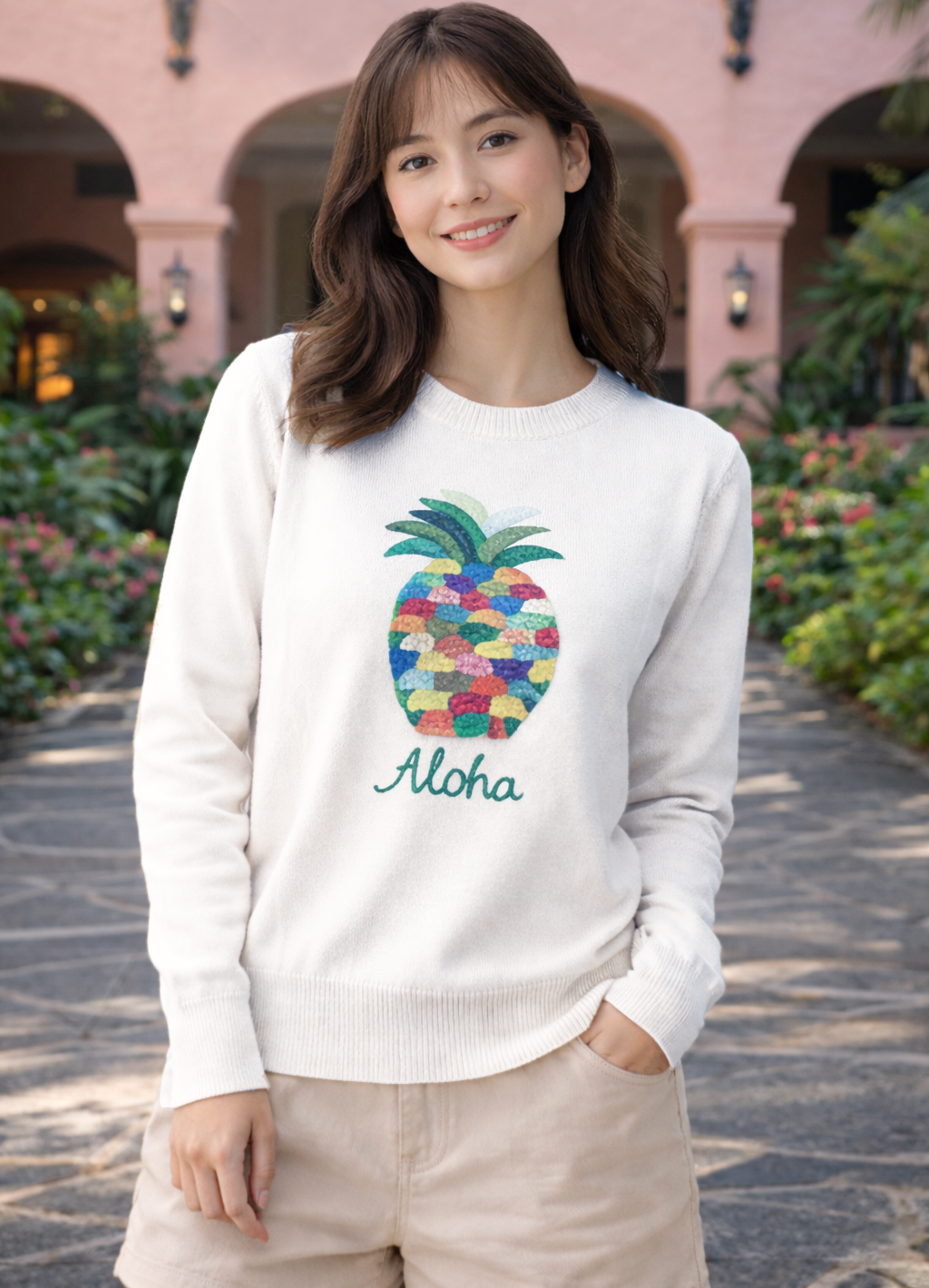 Pineapple Knit Sweater