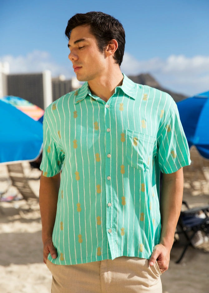 Men's Pineapple Hawaiian Shirt