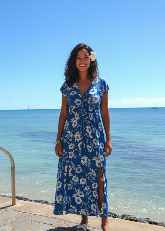 Loha Hawaiian Hibiscus Dress