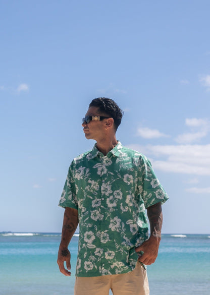 Men's Mele Hibiscus Hawaiian Shirt