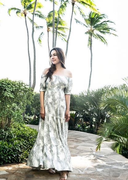 Alamea  Palm Tree  Leaves Dress