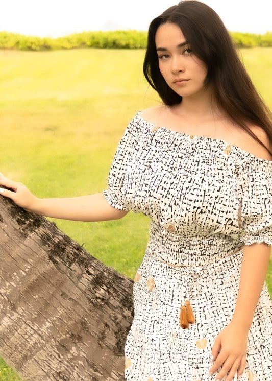 Wai Golden Hibiscus Top