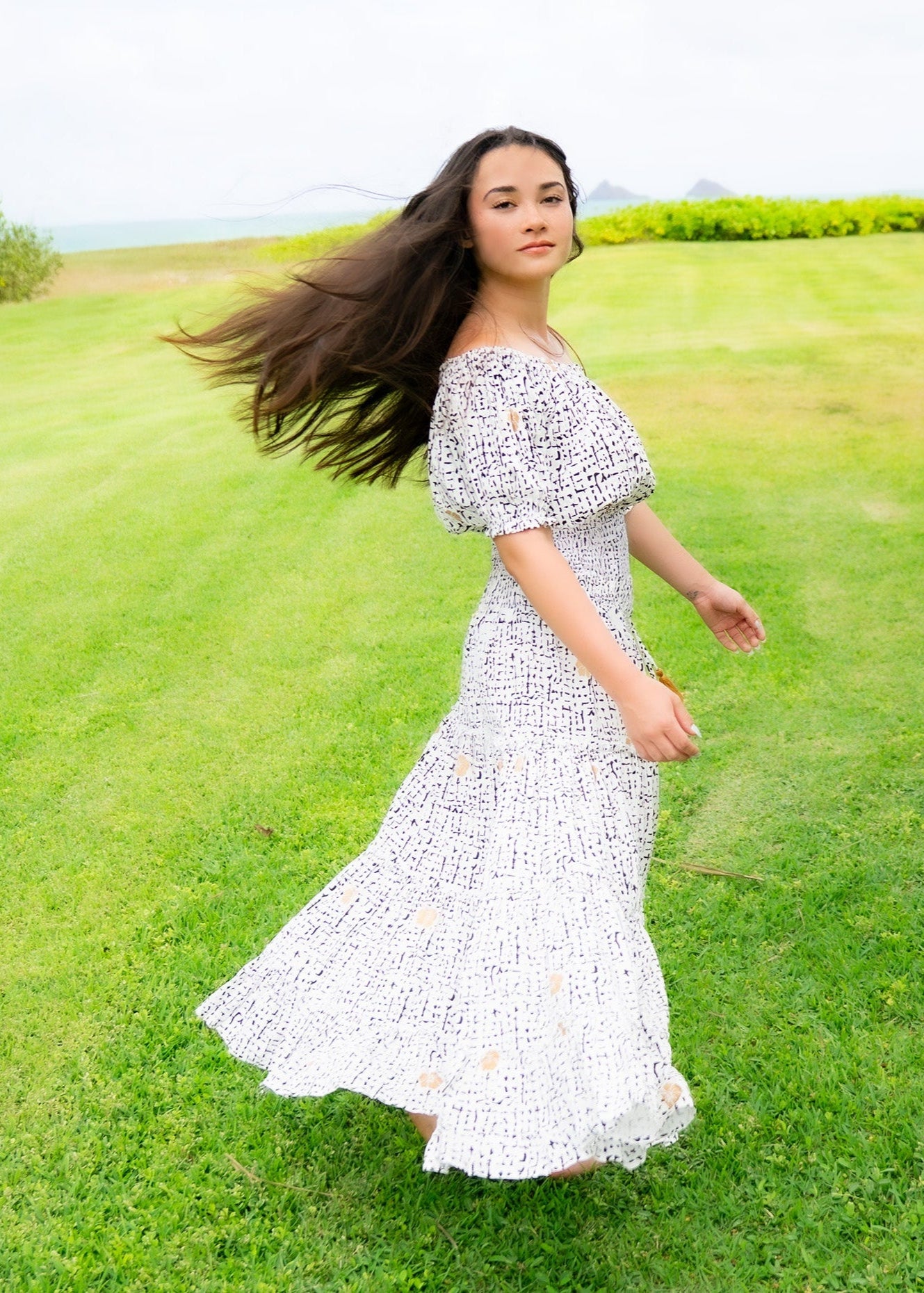 Roa Golden Hibiscus Skirt