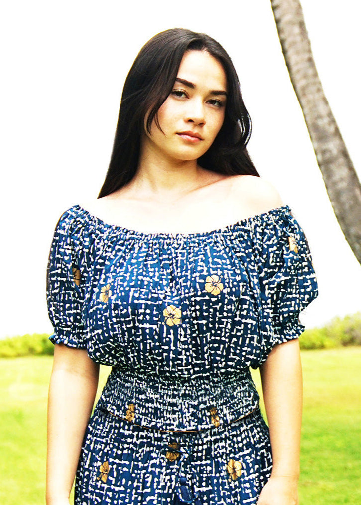 Wai Golden Hibiscus Top