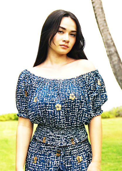 Wai Golden Hibiscus Top