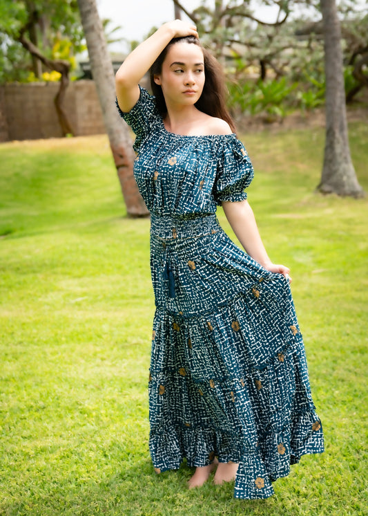 Roa Golden Hibiscus Skirt