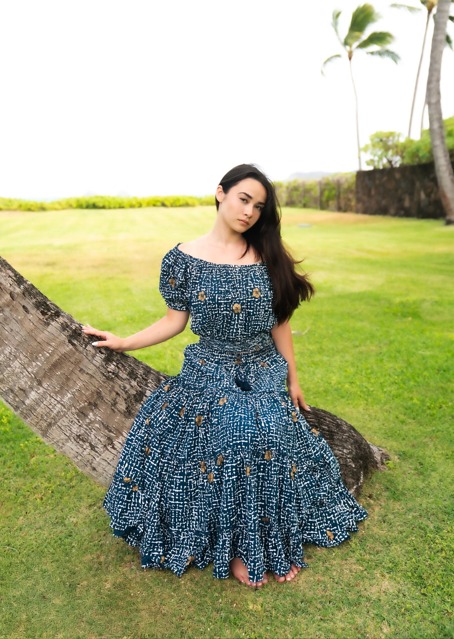 Wai Golden Hibiscus Top