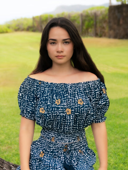 Wai Golden Hibiscus Top
