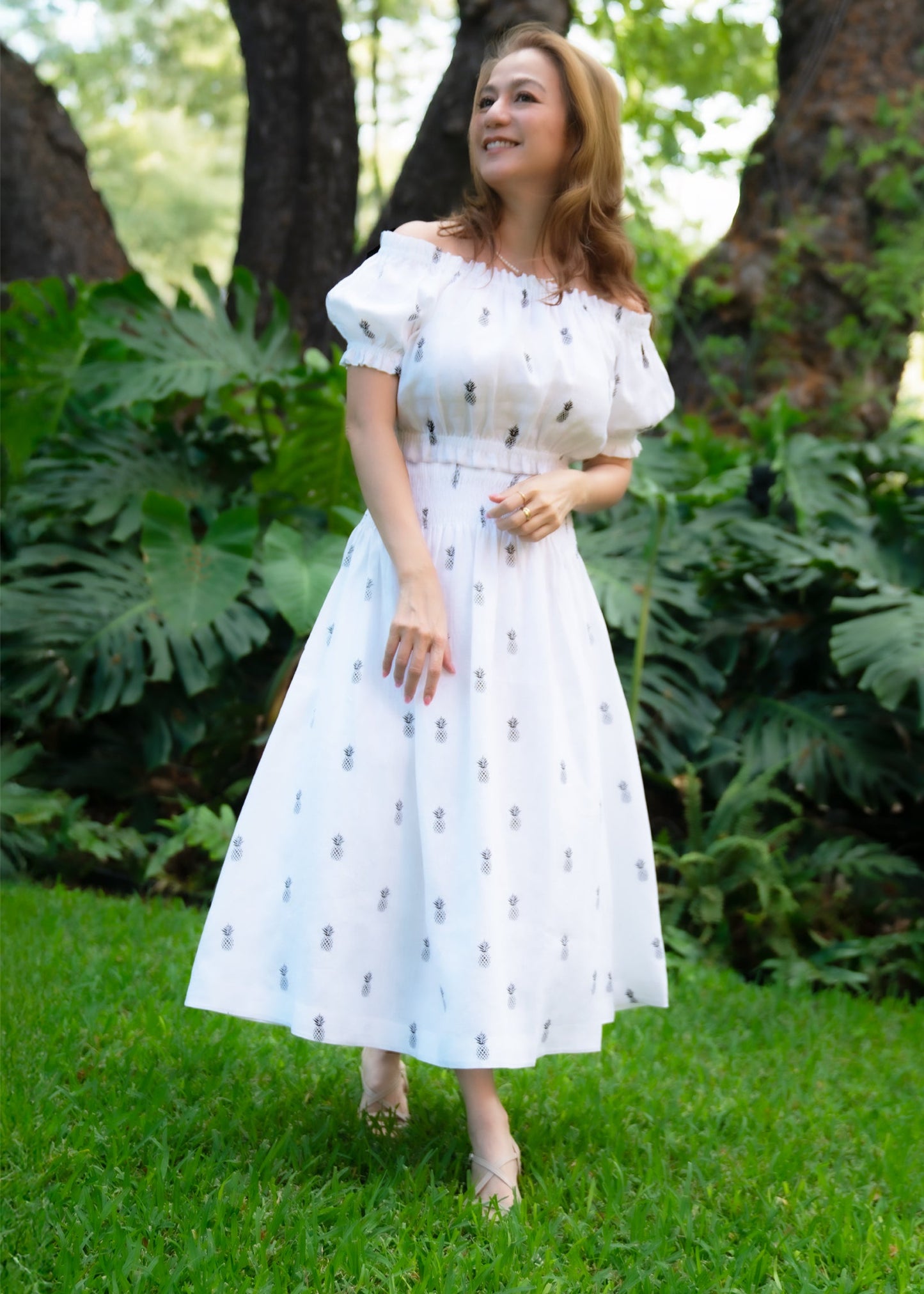 Kolika Linen Pineapple Skirt