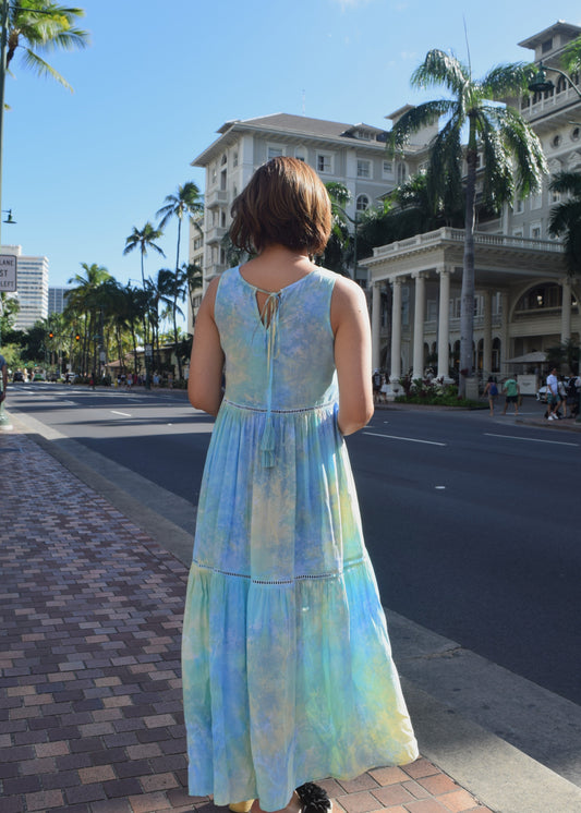 Smoke Long Tie Dye Dress