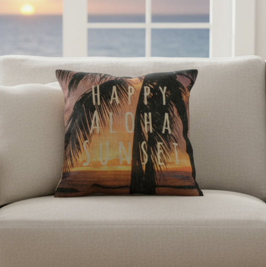 Happy Sunset Pillow Case