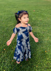 Kids Moana Dress in Hibiscus Print