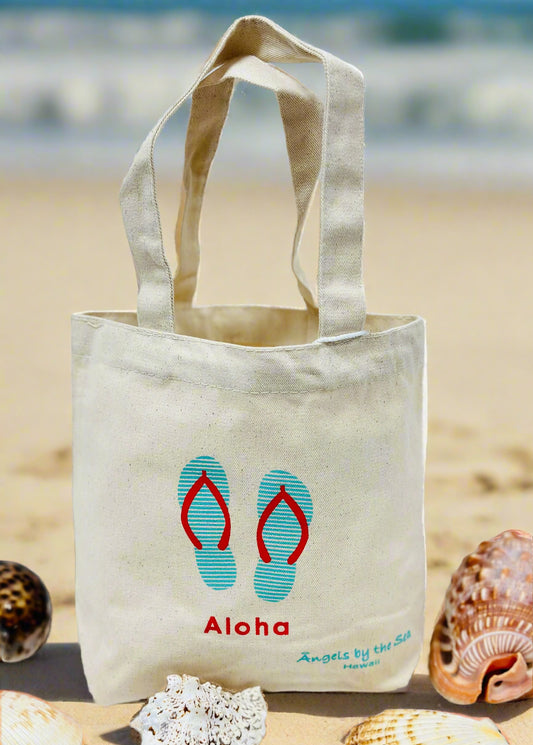 Aloha Slipper Mini Hawaiian Tote Bag