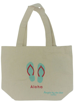 Aloha Slipper Hawaiian Canvas Tote Bag