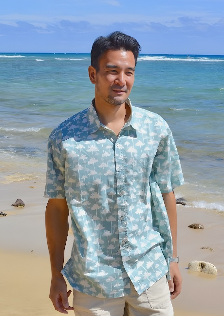 ハワイアンヤシの木シャツ
