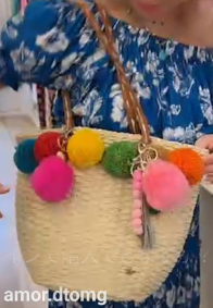 Pom-Pom Beach Bag