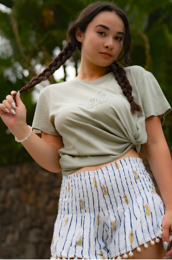 Hiko "Pom Pom" Hawaiian Shorts in Pineapple