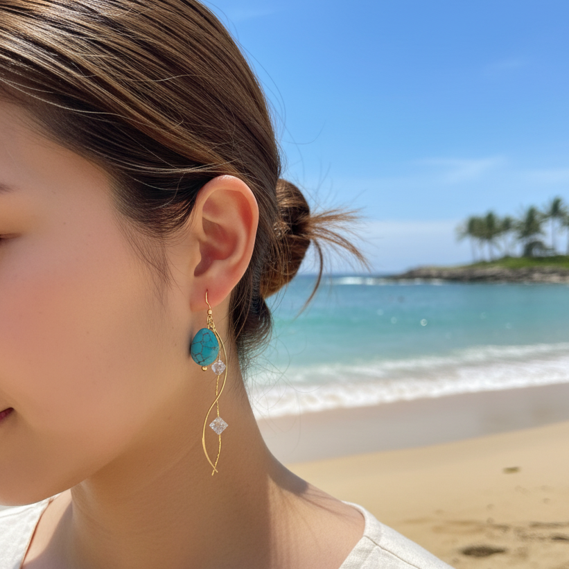 TURQUOISE & CHAIN BAR