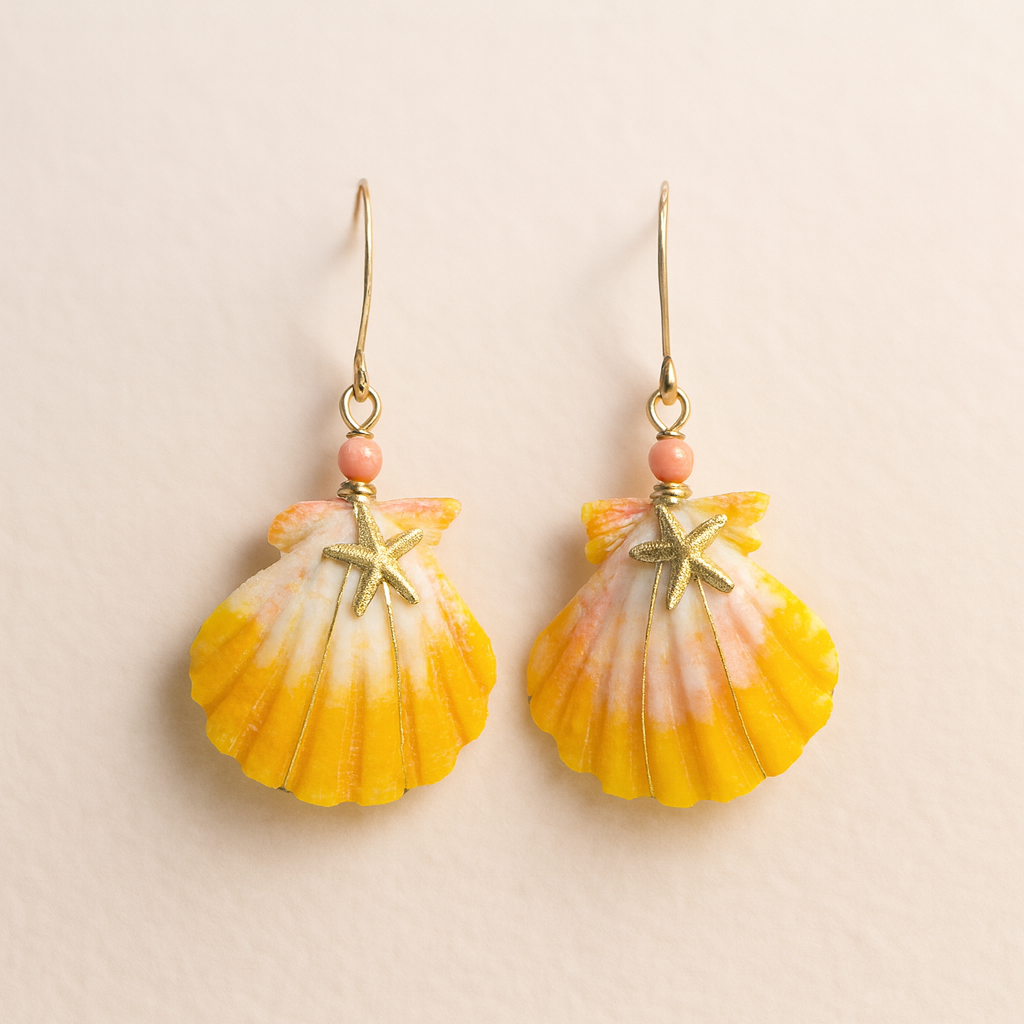 Sunrise Shell Earring 14KGF