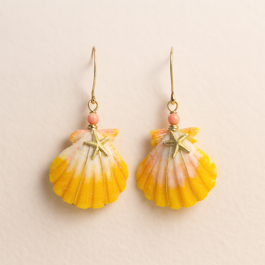 Sunrise Shell Earring 14KGF