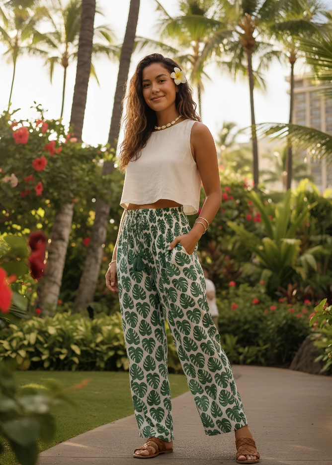 Kimo Monstera Pants