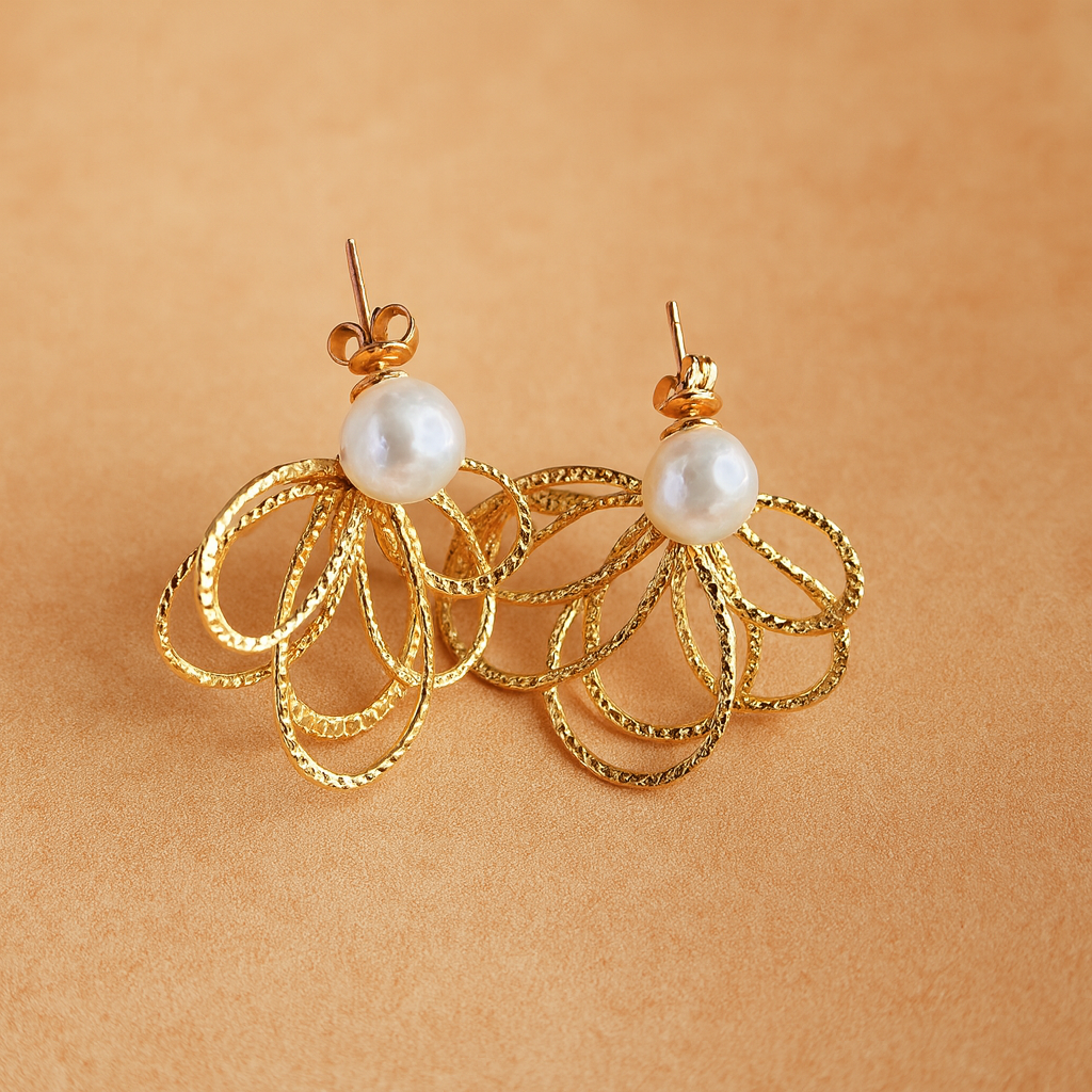 Pearl Post & Drop Earring