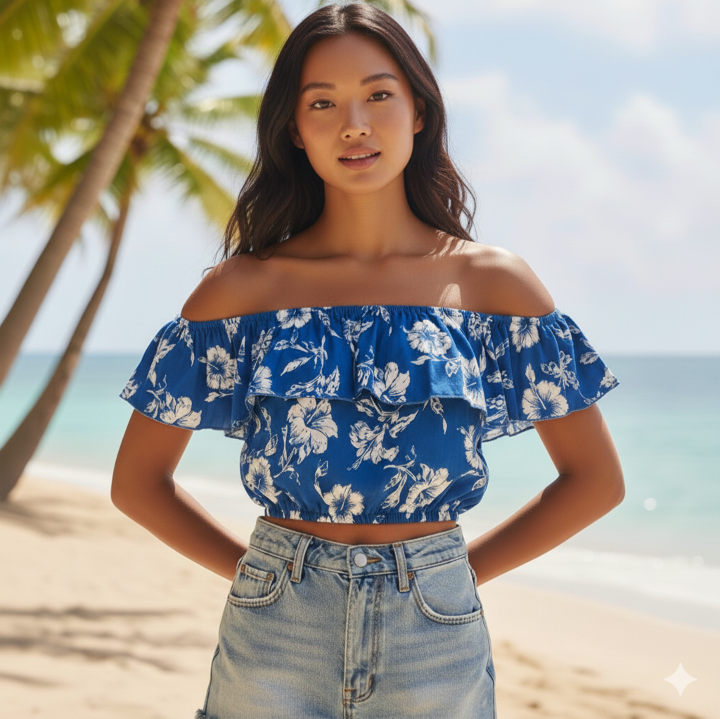 Maiana Hibiscus Top
