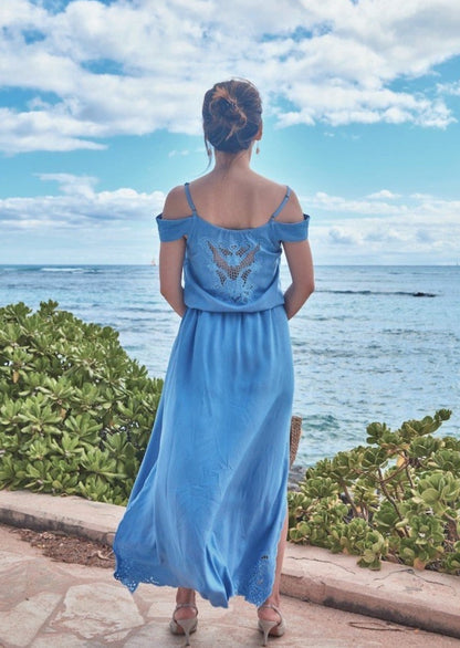 Lily Long Hawaiian Dress – Angels by the Sea Hawaii