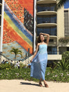 Lani Long Women's Hawaiian Tie Dye Dress Abstract