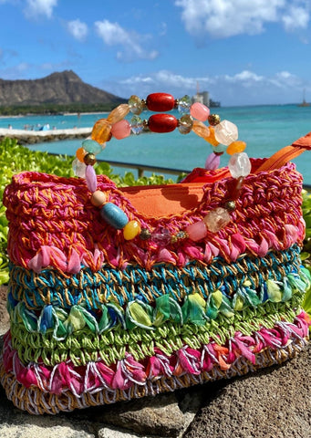Palm Tree Mini Hawaiian Tote Bag