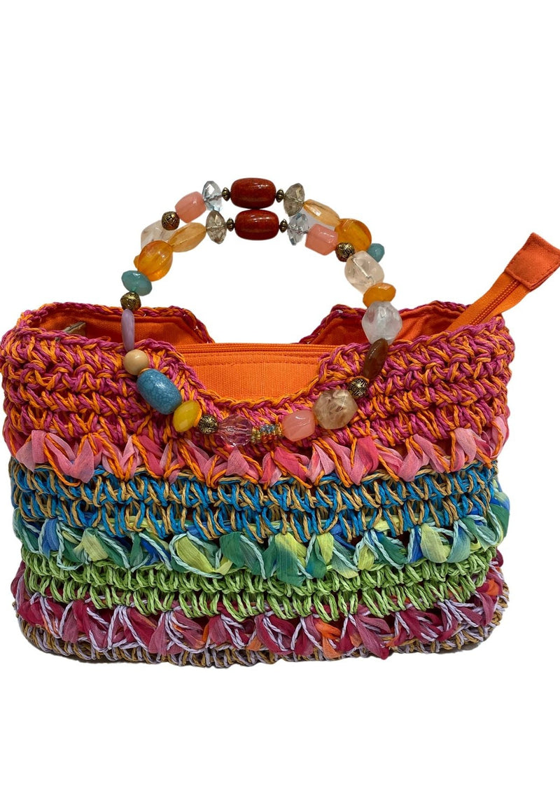 Jeweled Handle Bag