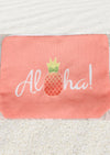 Zipper pouch with pineapple and Aloha