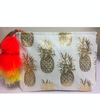 Small Pineapple Zipper Hawaiian Pouch